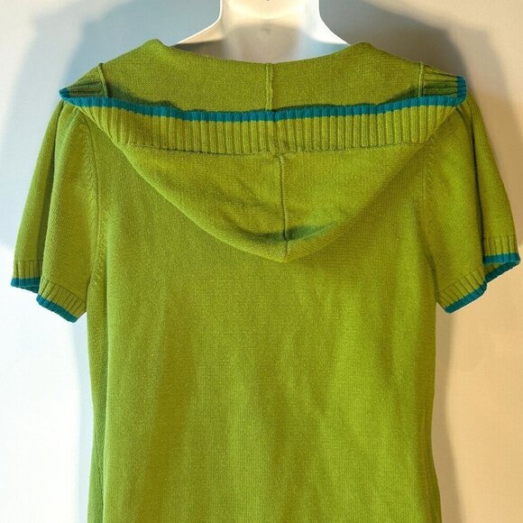 Cato SZ18/20 Green Argyle Short Sleeve Sweater 80's Academia Preppy Golf Classic - Picture 4 of 10
